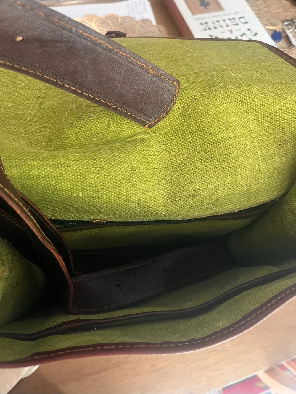 Classic Men's Leather Messenger Bag in Rich Mahogany